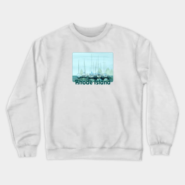 Rhode Island Crewneck Sweatshirt by MMcBuck